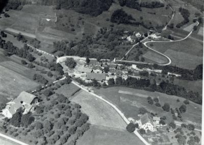 Vue aérienne en 1949 Quartier de la Clochatte